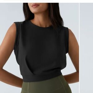 Sleeveless Black Top